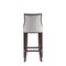 Manhattan Comfort Fifth Avenue Faux Leather Barstool in Light Grey- Set of 3 3-BS007-LG - alternate 9